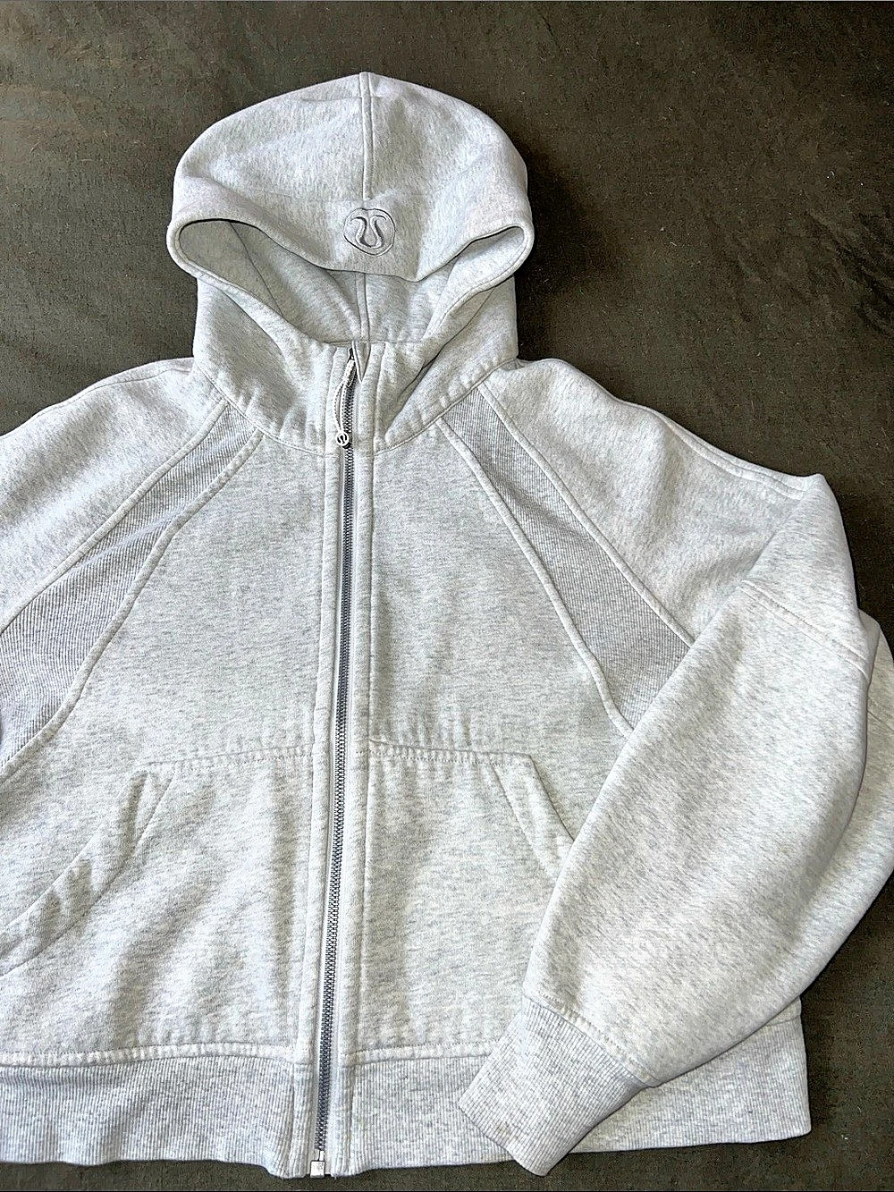 Lululemon Scuba Mid Length Full-Zip Hoodie Gray